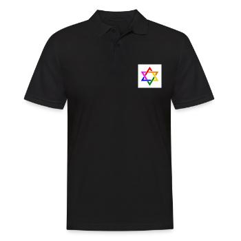 Israel lgbt drapeau - Polo Homme - noir - Devant - Kai (181cm)
