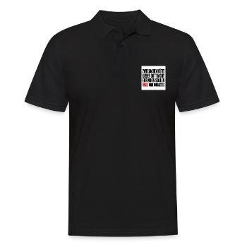 Fch nzs - nazis und moskitos - Männer Poloshirt - Schwarz - Vorne - Kai (181cm)