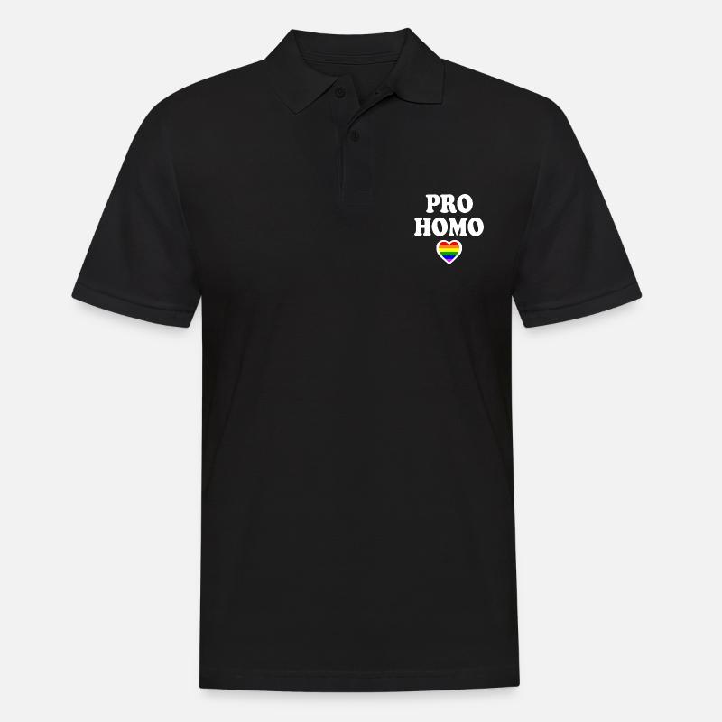 Pro homo - Männer Poloshirt - Schwarz