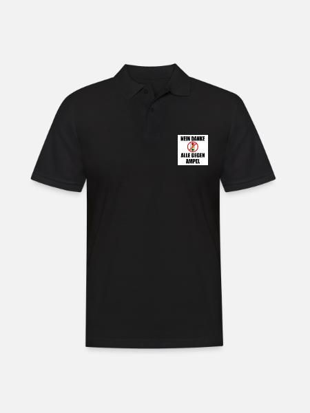 Nein danke ampel - Männer Poloshirt - Schwarz