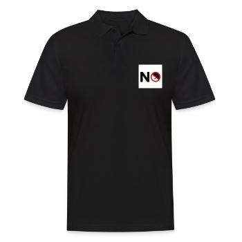 To the right - Men's Polo Shirt - black - Front - Kai (181cm)