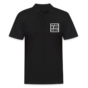Kein hass in der schule - Männer Poloshirt - Schwarz - Vorne - Kai (181cm)