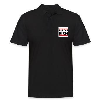 Eat the rich - Polo Homme - noir - Devant - Kai (181cm)