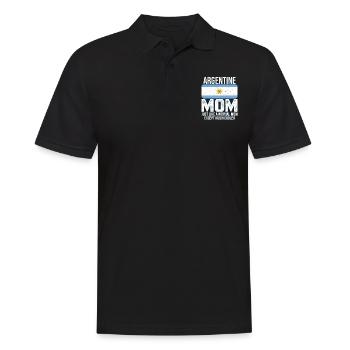 Argentine Mom Argentine Drapeau fête des mères - Polo Homme - noir - Devant - Kai (181cm)