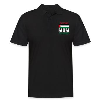 Palestinian Mom Drapeau Palestine pour la fête des mères - Polo Homme - noir - Devant - Kai (181cm)