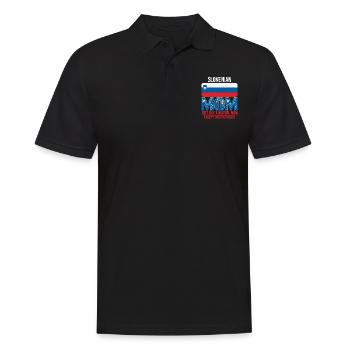 Slovenian Mom Slovénie Drapeau fête des mères - Polo Homme - noir - Devant - Kai (181cm)