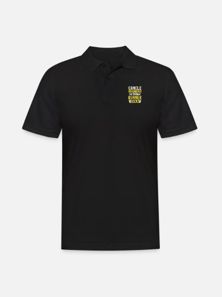 Running Duck Duck Holders - Men's Polo Shirt - black