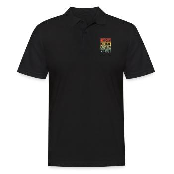 Echtes Unikat Seit 1991 Geboren 1991 Geburtstag - Männer Poloshirt - Schwarz - Vorne - Kai (181cm)