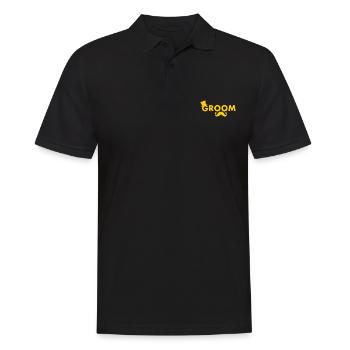 Groom - Männer Poloshirt - Schwarz - Vorne - Kai (181cm)