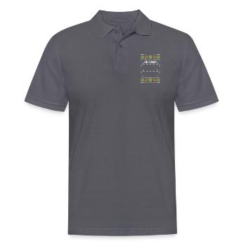 Oh Snap - Ugly Christmas - Männer Poloshirt - Anthrazit - Vorne - Nico (186cm)
