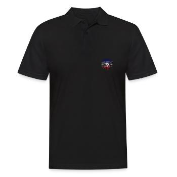 Frankreich - Männer Poloshirt - Schwarz - Vorne - Kai (181cm)