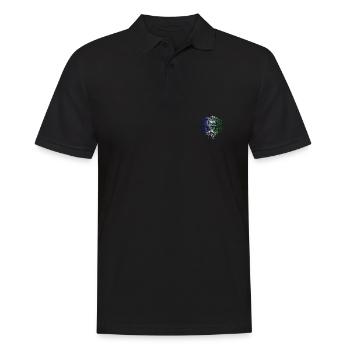 Lesotho - Männer Poloshirt - Schwarz - Vorne - Kai (181cm)