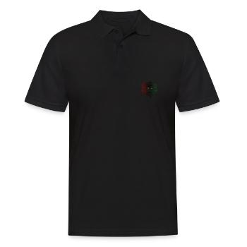 Libyen - Männer Poloshirt - Schwarz - Vorne - Kai (181cm)