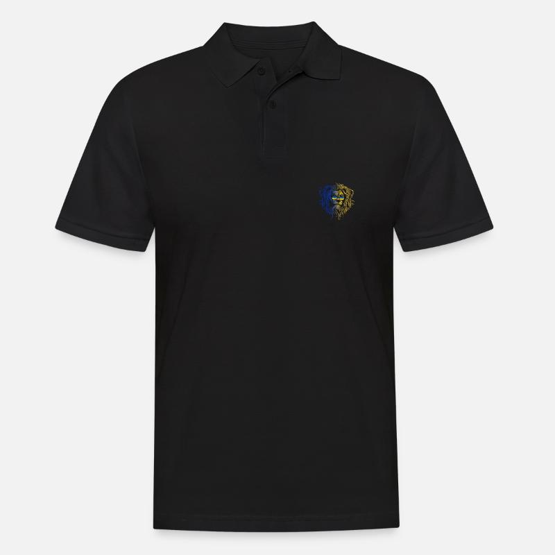 Ukraine - Männer Poloshirt - Schwarz