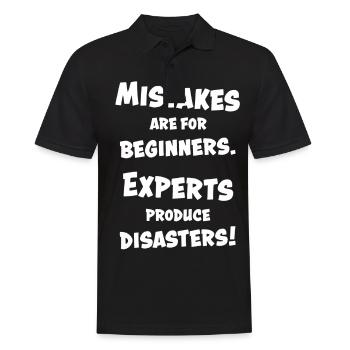 Lustig Lustiger Spruch Funny Geschenk Lustige - Männer Poloshirt - Schwarz - Vorne - Kai (181cm)