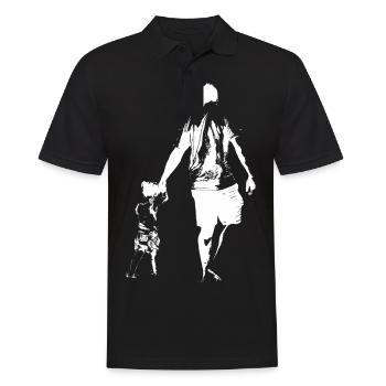Papa et sa fille adorent l'enfant papa de LIebe - Polo Homme - noir - Devant - Kai (181cm)