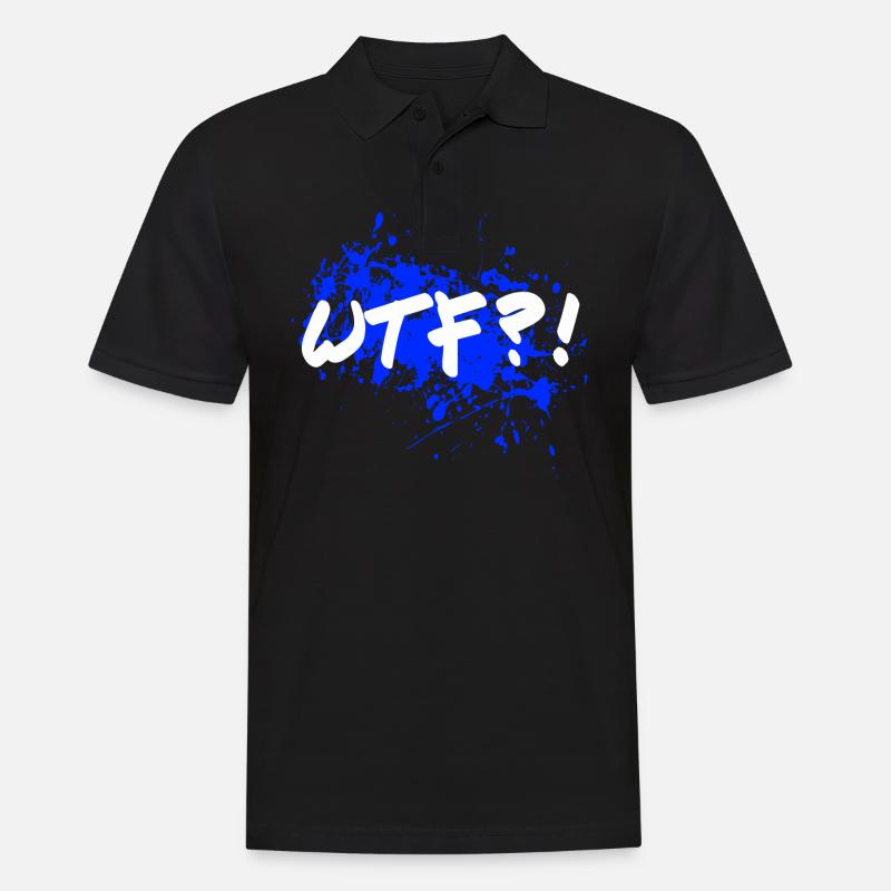 WTF - Männer Poloshirt - Schwarz