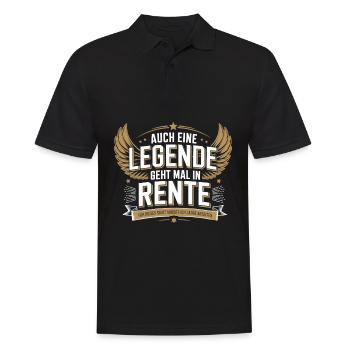Even A Legend Retires Shirt - Men's Polo Shirt - black - Front - Kai (181cm)