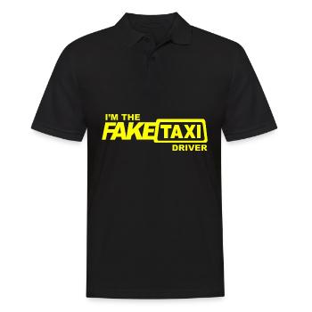 Fake Taxi Driver - Männer Poloshirt - Schwarz - Vorne - Kai (181cm)