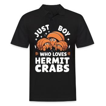 Crab Hermit Crab Crab Crab Crab - Men's Polo Shirt - black - Front - Kai (181cm)