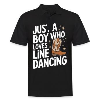 Danse en ligne Danseurs - Polo Homme - noir - Devant - Kai (181cm)