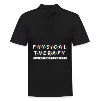 Physiotherapy Saying Therapist Gift Idea - Men's Polo Shirt - black - Front - Kai (181cm)