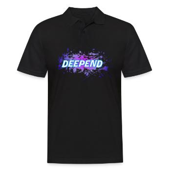 Deepend - Männer Poloshirt - Schwarz - Vorne - Kai (181cm)
