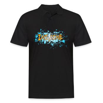 Insaine - Männer Poloshirt - Schwarz - Vorne - Kai (181cm)