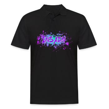 Insain - Männer Poloshirt - Schwarz - Vorne - Kai (181cm)