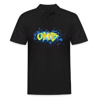OMG - Männer Poloshirt - Schwarz - Vorne - Kai (181cm)