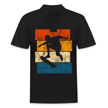 Skateboarder Skateboard Skater Skate Skateing - Polo Homme - noir - Devant - Kai (181cm)
