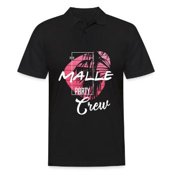 Malle Party Crew Outfit Mallorca Urlaub Design - Männer Poloshirt - Schwarz - Vorne - Kai (181cm)