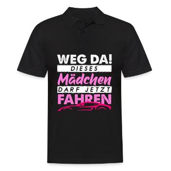 Führerschein Bestanden Geschenk | Fahrprüfung - Männer Poloshirt - Schwarz - Vorne - Kai (181cm)