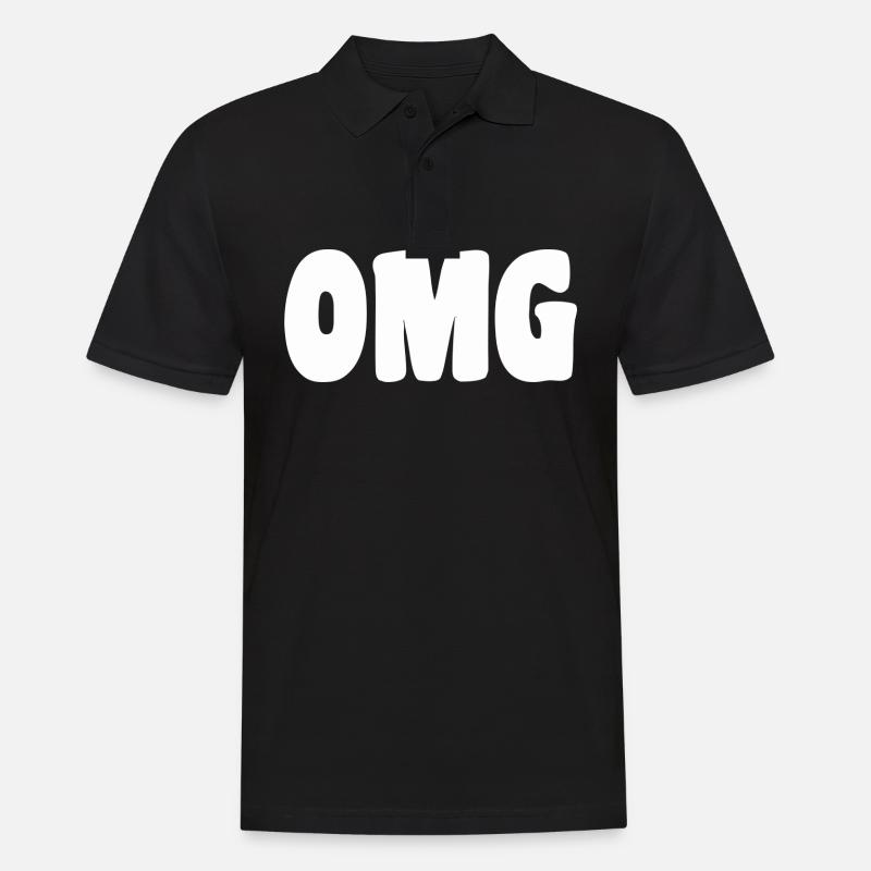 OMG - Männer Poloshirt - Schwarz