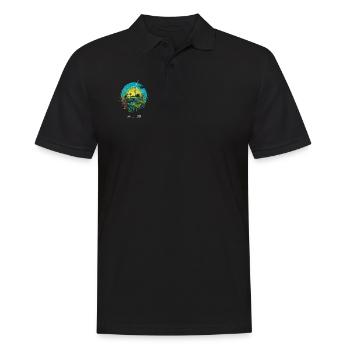 Rettet unseren Planeten - Umweltschutz Windräder - Männer Poloshirt - Schwarz - Vorne - Kai (181cm)