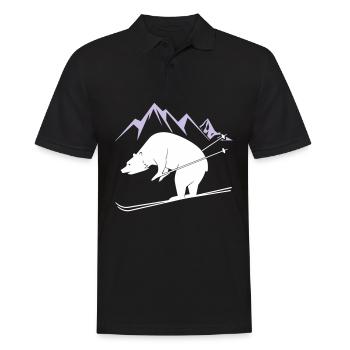 Ours de snowboard - Polo Homme - noir - Devant - Kai (181cm)