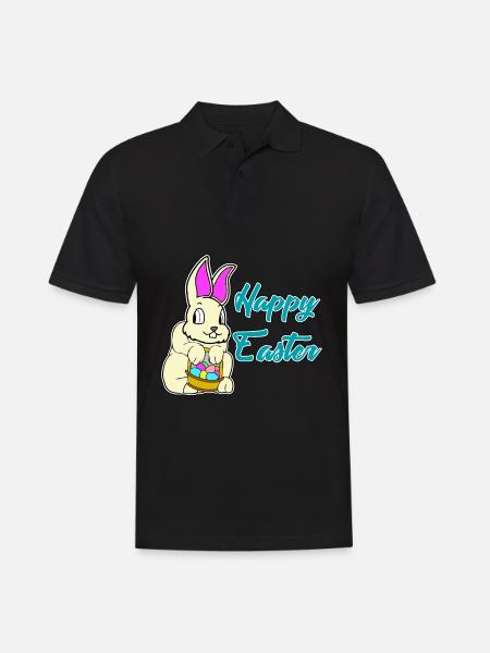 Happy Easter - Happy Easter - Men's Polo Shirt - black