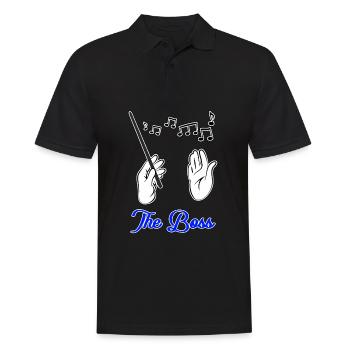 Conductor - The Boss - Men's Polo Shirt - black - Front - Kai (181cm)