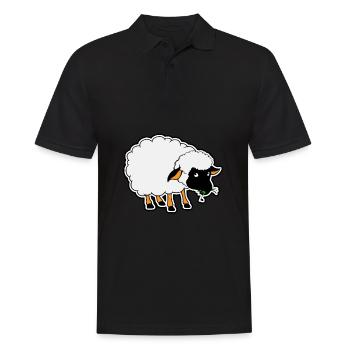 Black Sheep - Sheep - Sheep - Men's Polo Shirt - black - Front - Kai (181cm)