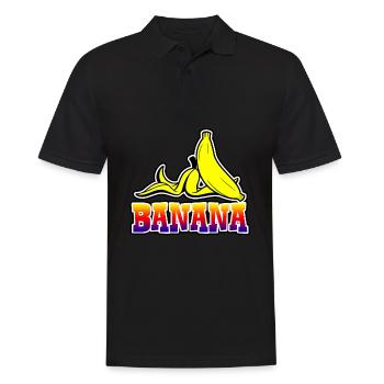 Banana - Banane - Polo Homme - noir - Devant - Kai (181cm)