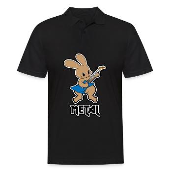 Lapin en métal - Polo Homme - noir - Devant - Kai (181cm)