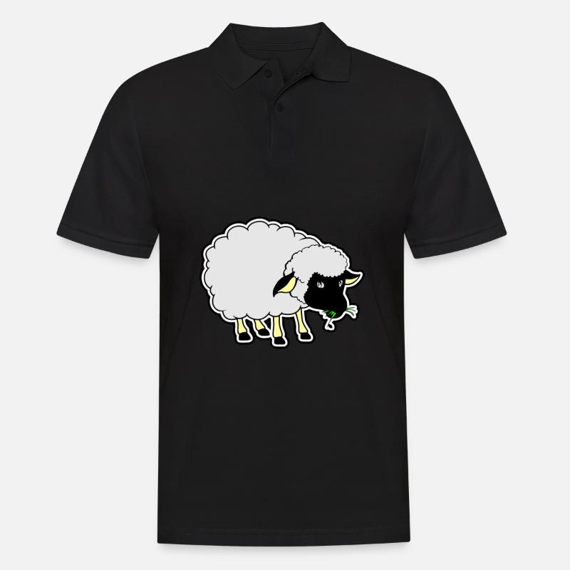 Schwarzes Schaf - Männer Poloshirt - Schwarz
