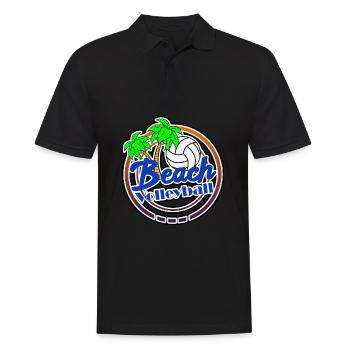 Beach Volleyball Beach Beach - Men's Polo Shirt - black - Front - Kai (181cm)