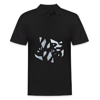 Zerbrochenes Glas - Broken Glass - Männer Poloshirt - Schwarz - Vorne - Kai (181cm)