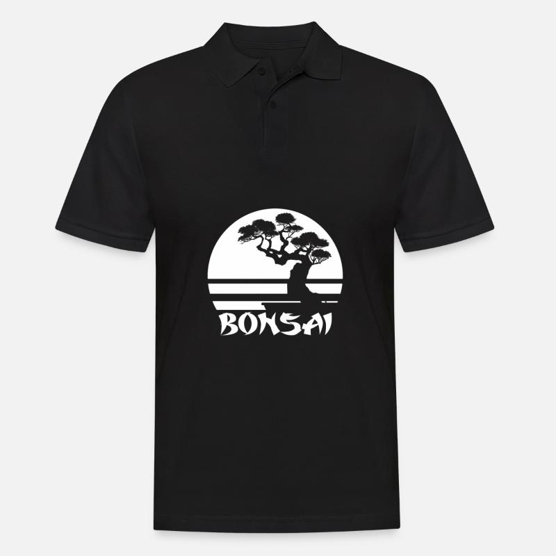 Bonsai - Männer Poloshirt - Schwarz