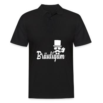 Stag and hen party | JGA | Team Groom - Men's Polo Shirt - black - Front - Kai (181cm)