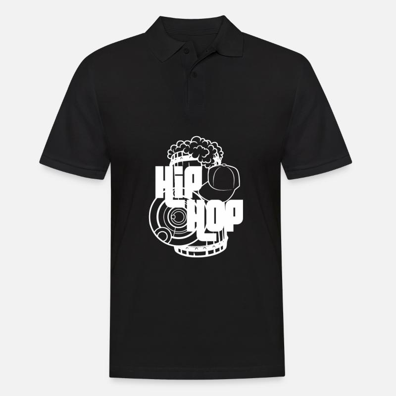 Hip Hop - Männer Poloshirt - Schwarz