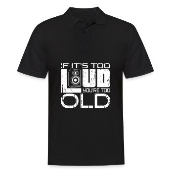 Too Loud - Men's Polo Shirt - black - Front - Kai (181cm)