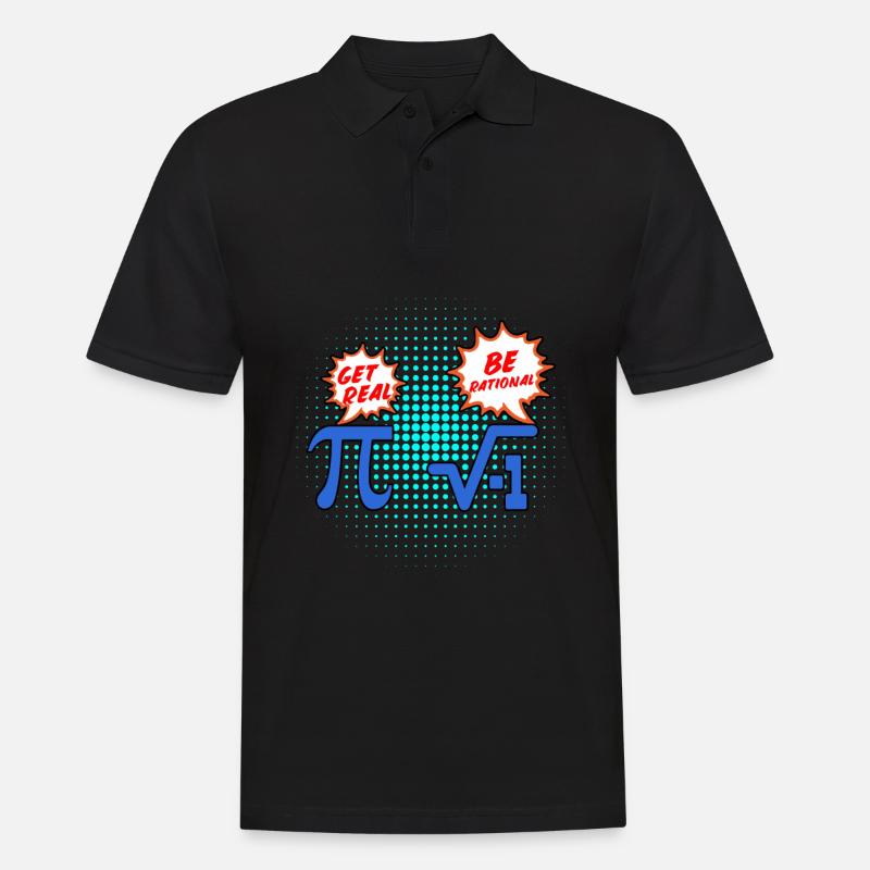 Mathematik Pi rationale Zahl - Männer Poloshirt - Schwarz