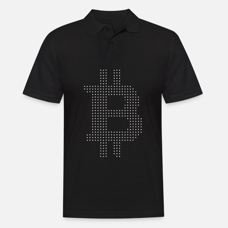 Bitcoin - Männer Poloshirt - Schwarz